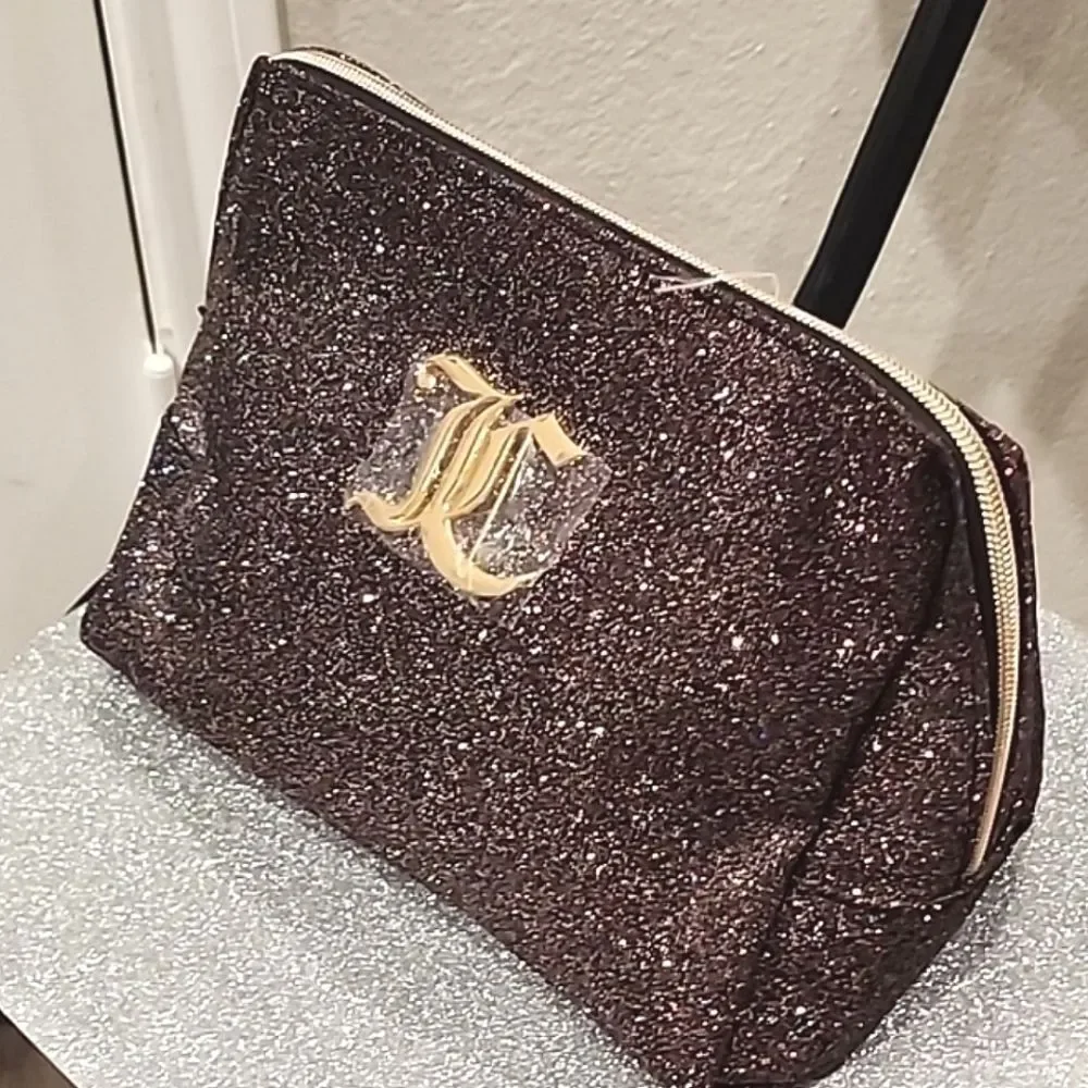 Juicy Couture Metallic Glitter Cosmetic‎ Pouch